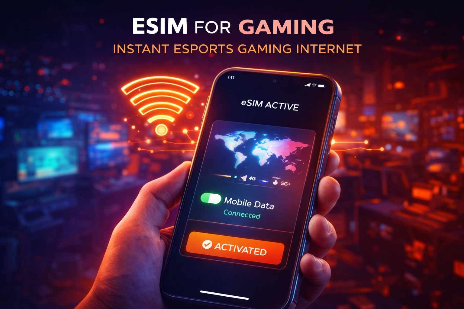 esim for gaming activation enabling esports gaming internet instantly